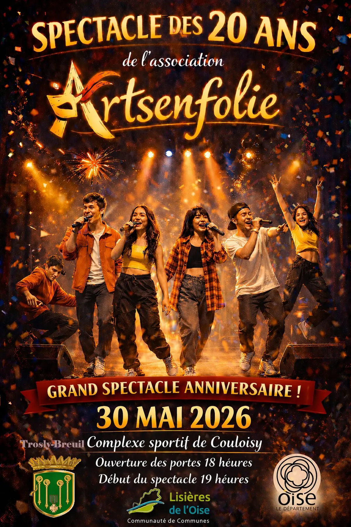 Spectacle des 20 ans de l'Association Artsenfolie