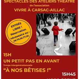 Spectacle des ateliers théâtre