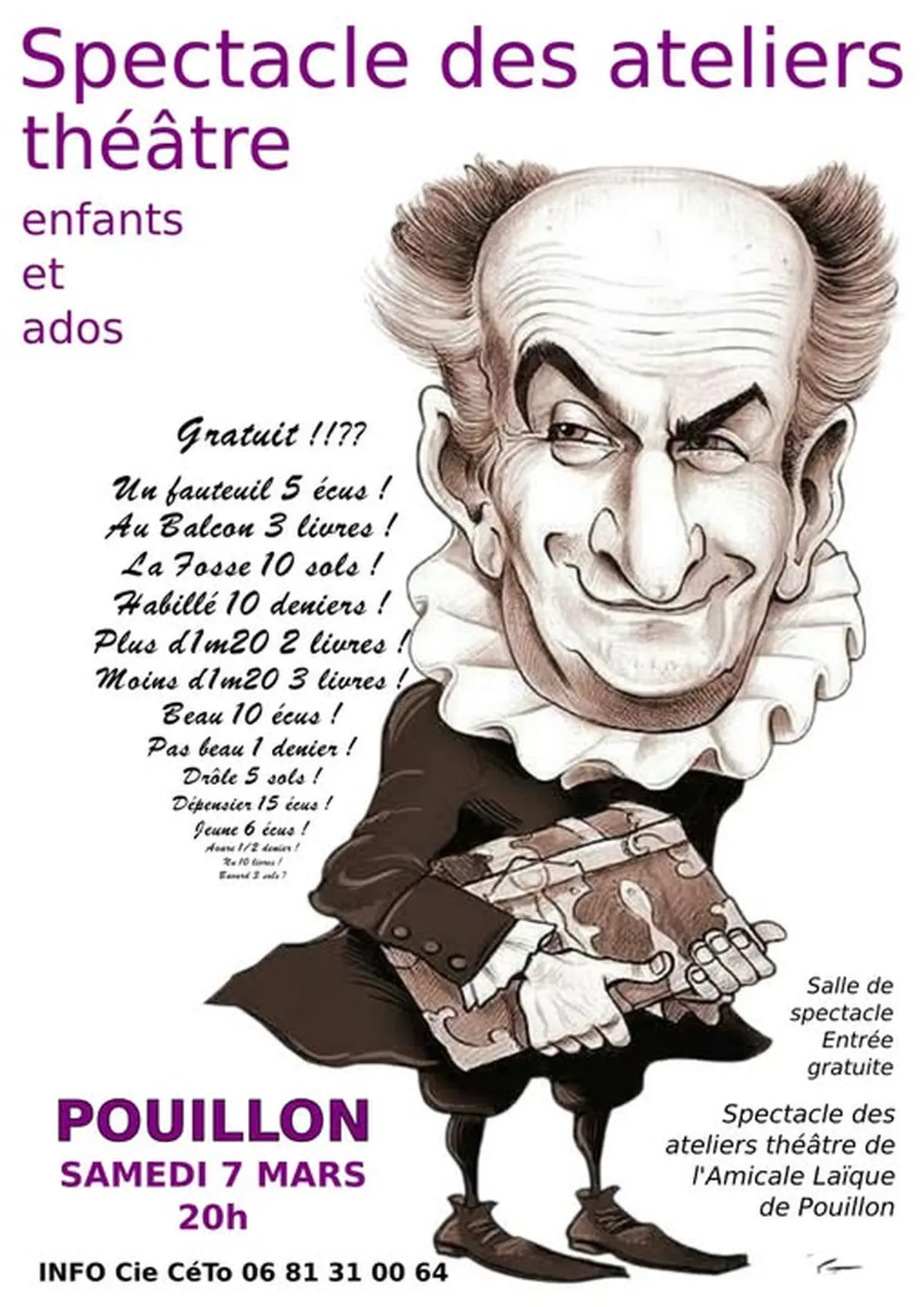 Spectacle des ateliers théâtre enfants et ados