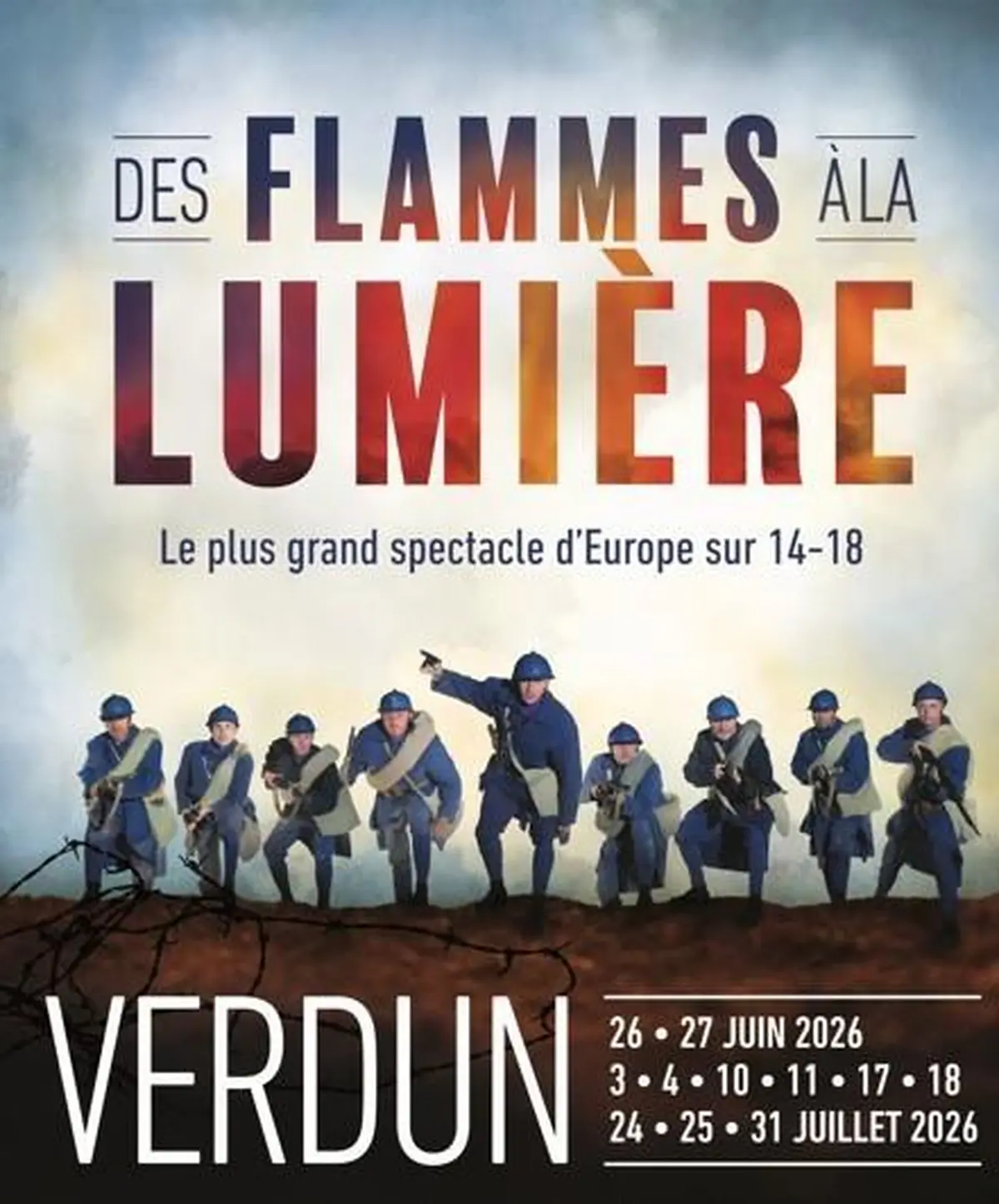 Spectacle des Flammes à la Lumière