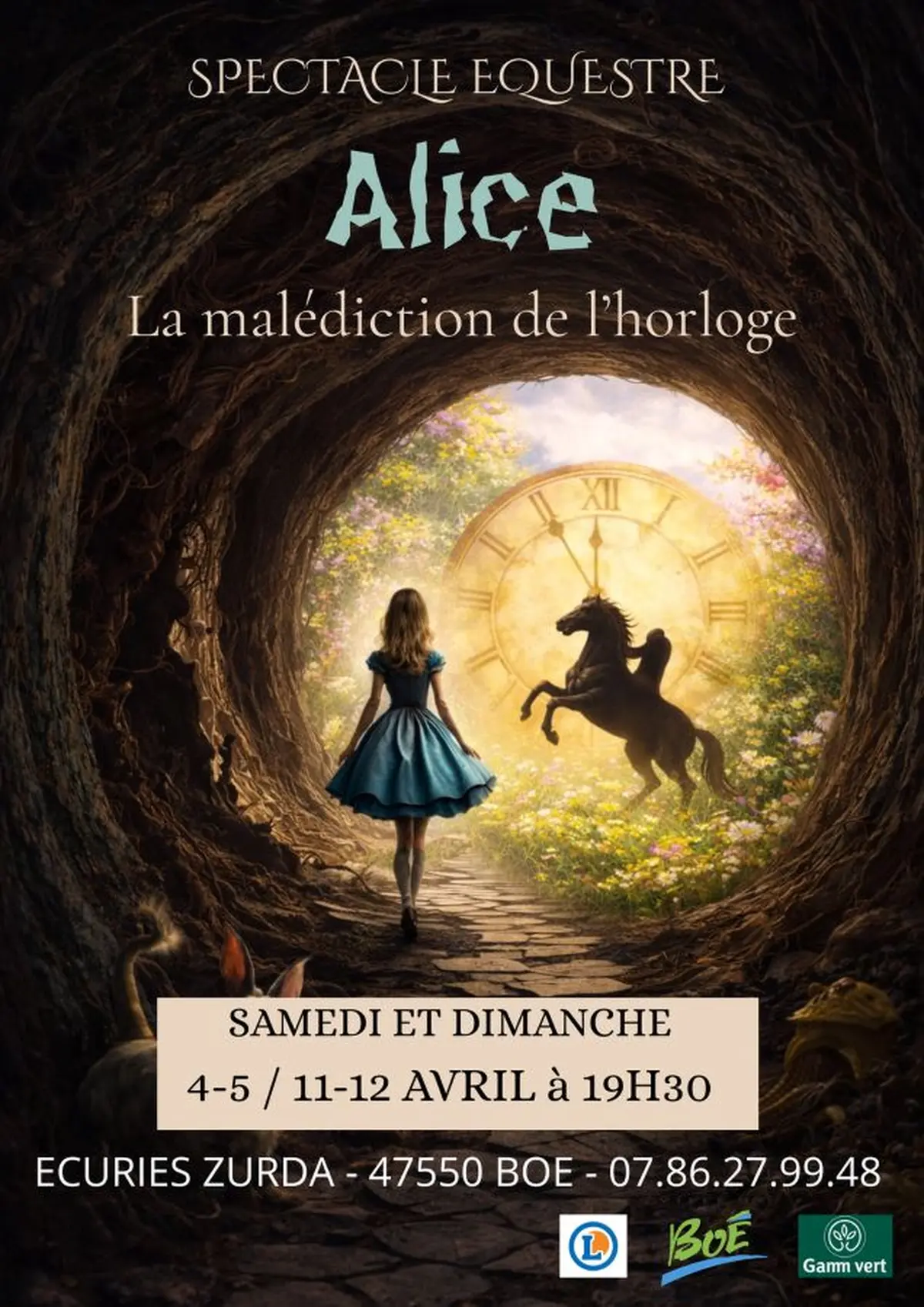 Spectacle équestre : Alice, la malédiction de l'horloge