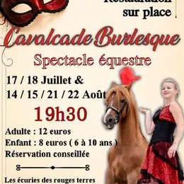 Spectacle équestre  Calvacade burlesque