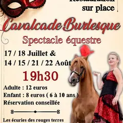 Spectacle équestre  Calvacade burlesque
