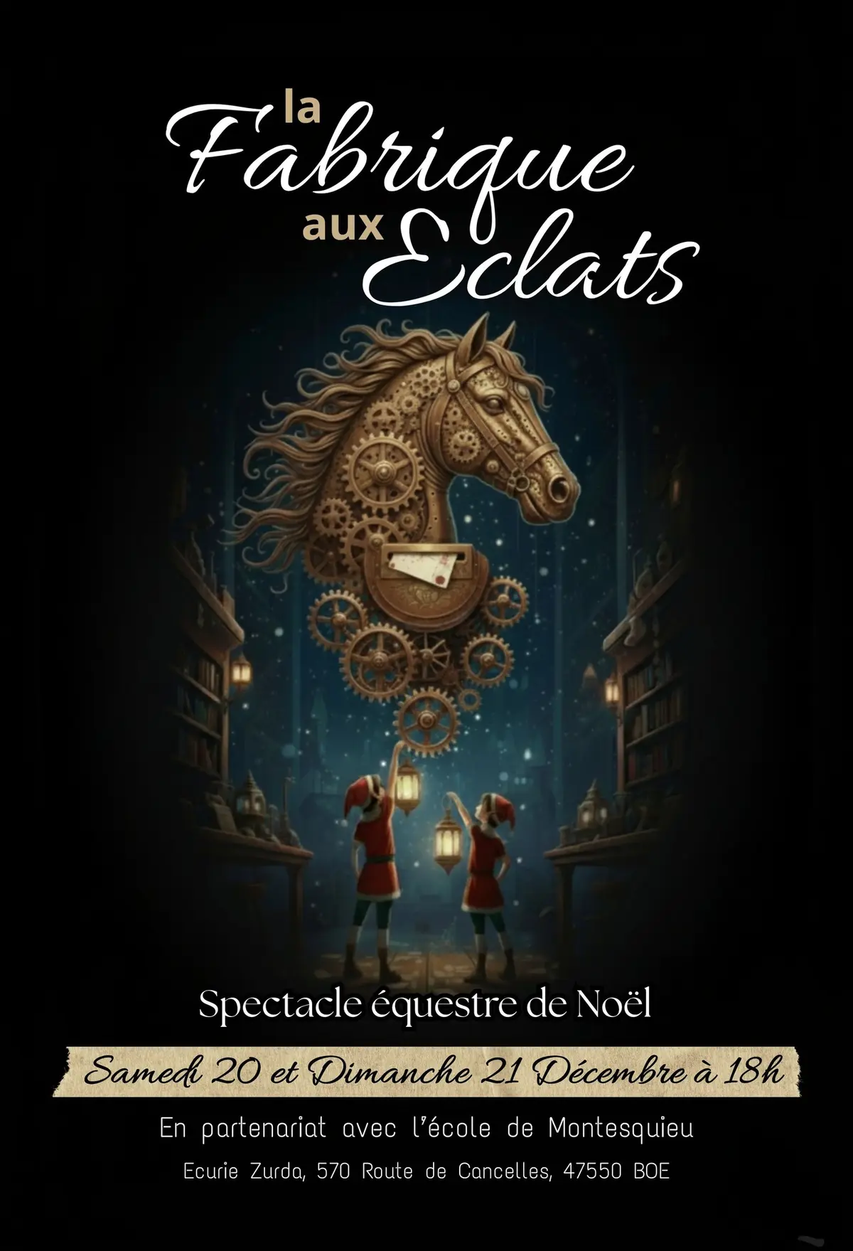 Spectacle équestre de Noël : La Fabrique aux Éclats