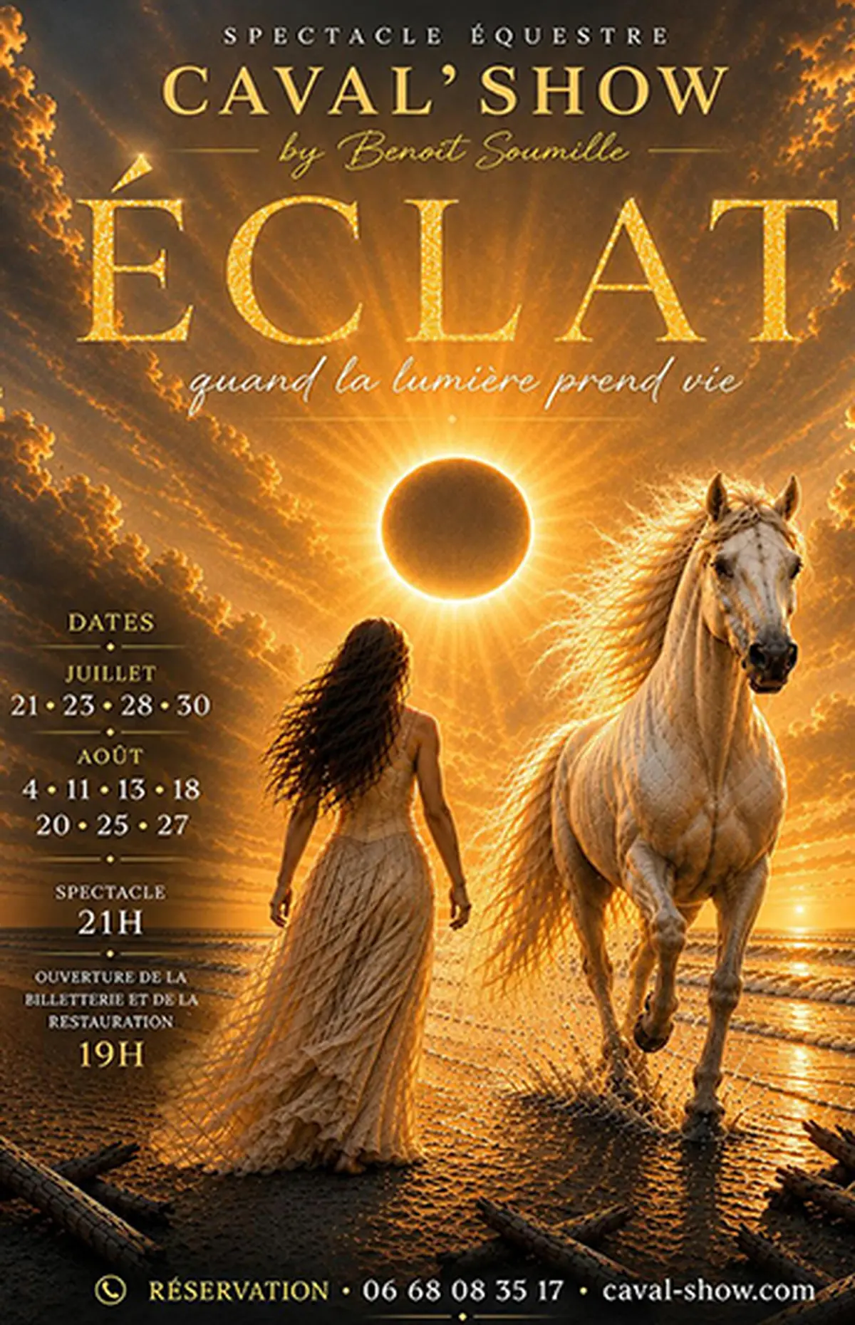 Spectacle équestre - Éclat, quand les chevaux dansent avec la lumière