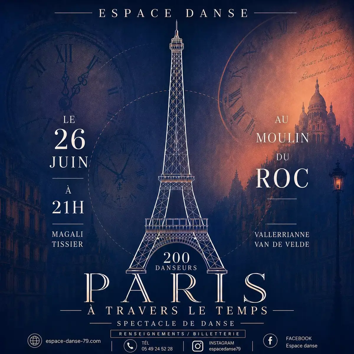 Spectacle Espace danse :  Paris à travers le temps  à Niort