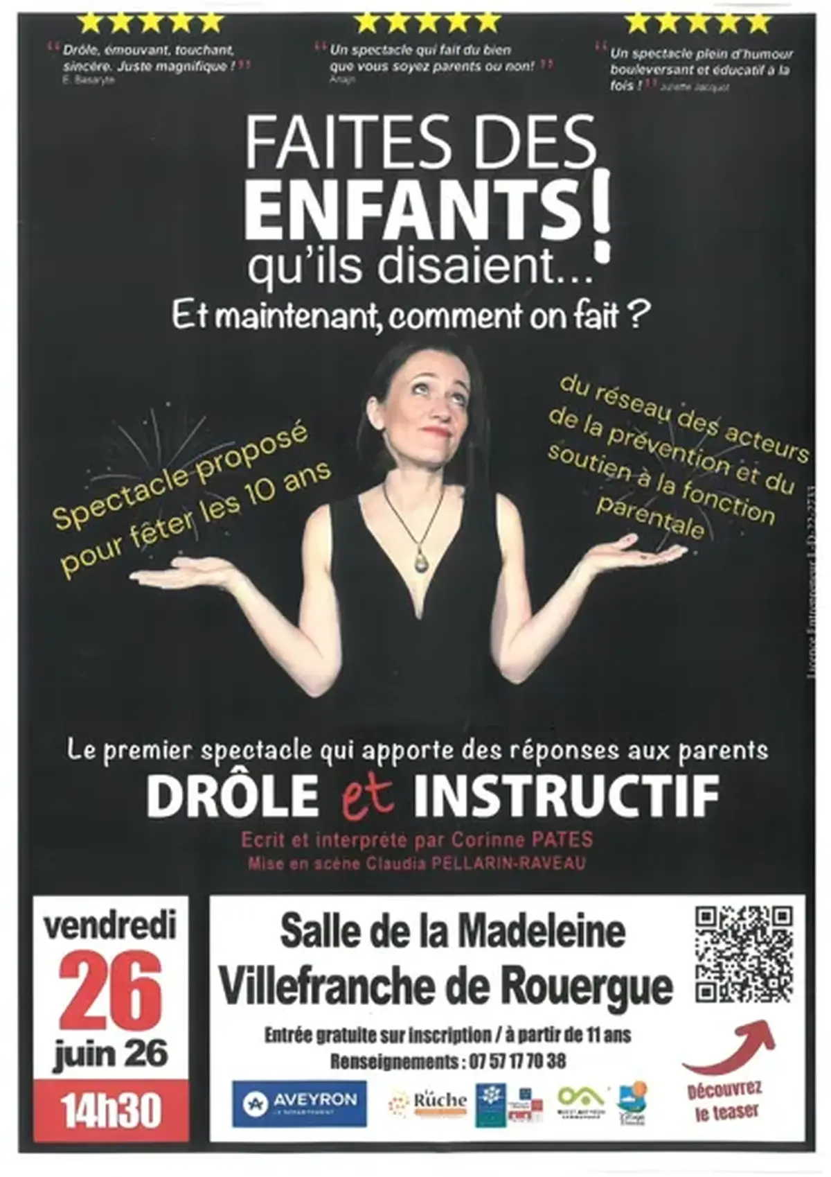 Spectacle - Faites des enfants ! qu'ils disaient... et maintenant, comment on fait ?
