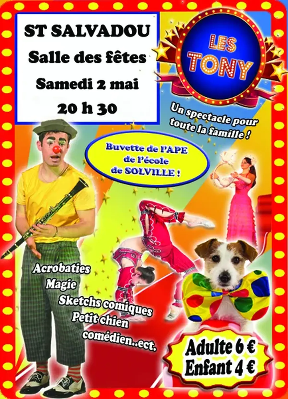 Spectacle familial Les Tony à Saint-Salvadou