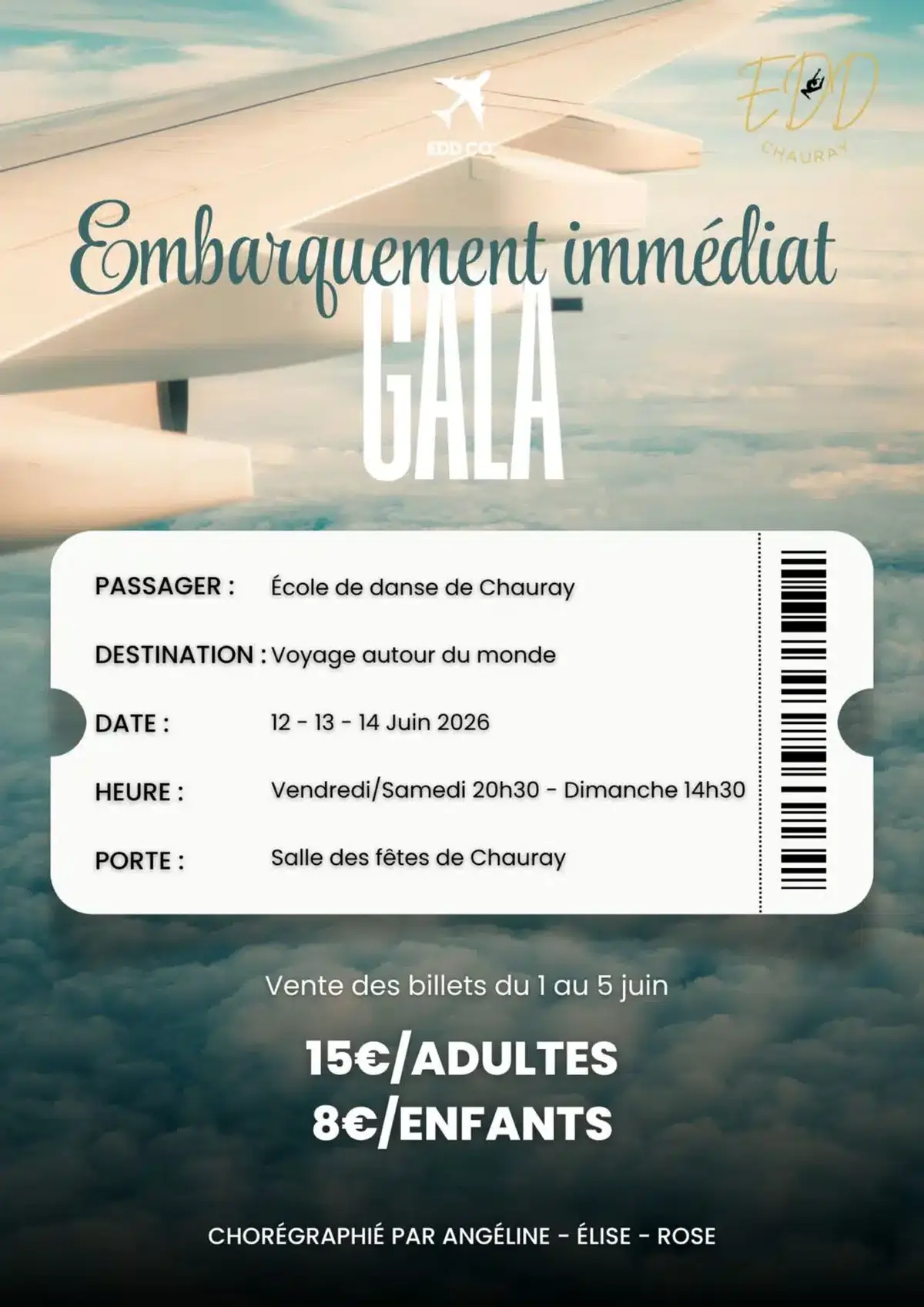 Spectacle : Gala 2026 de l’école de danse de Chauray