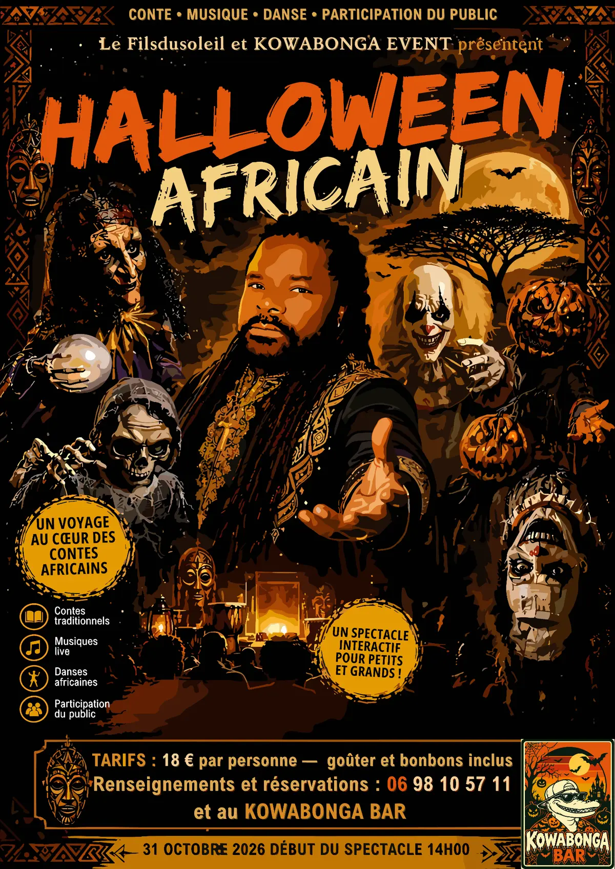 SPECTACLE - Halloween africain