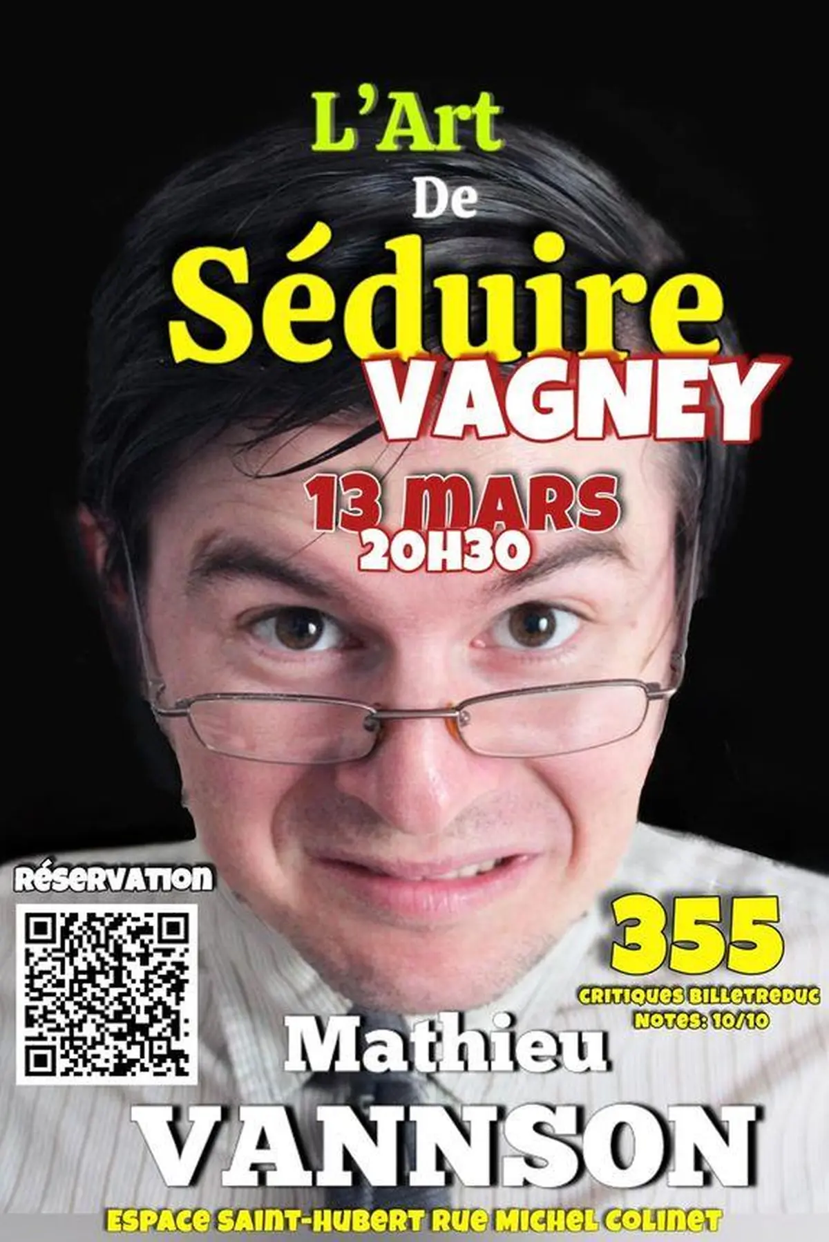 Spectacle humoristique L'Art de Séduire