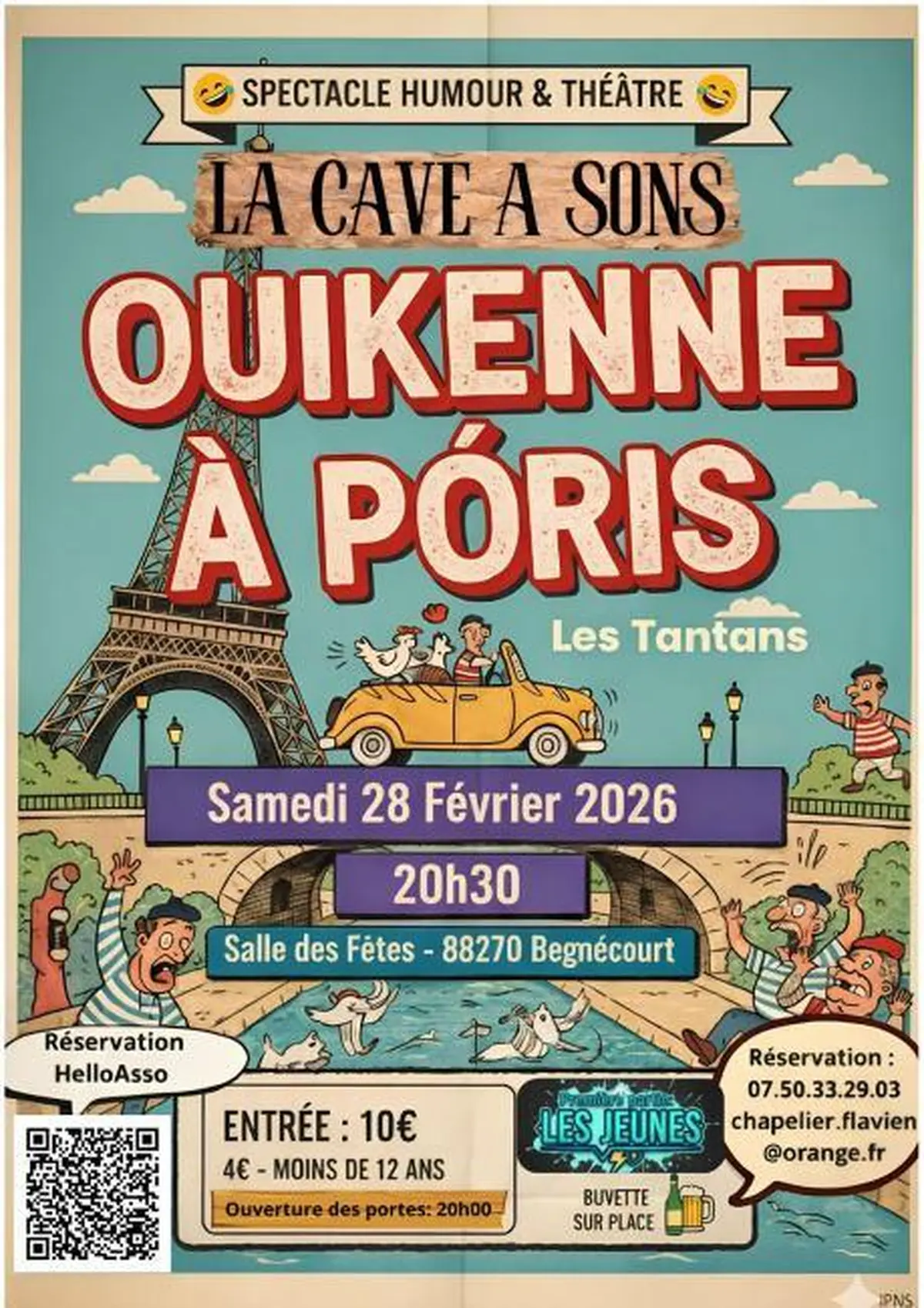 Spectacle humour et théâtre - OUIKENNE À PÒRIS