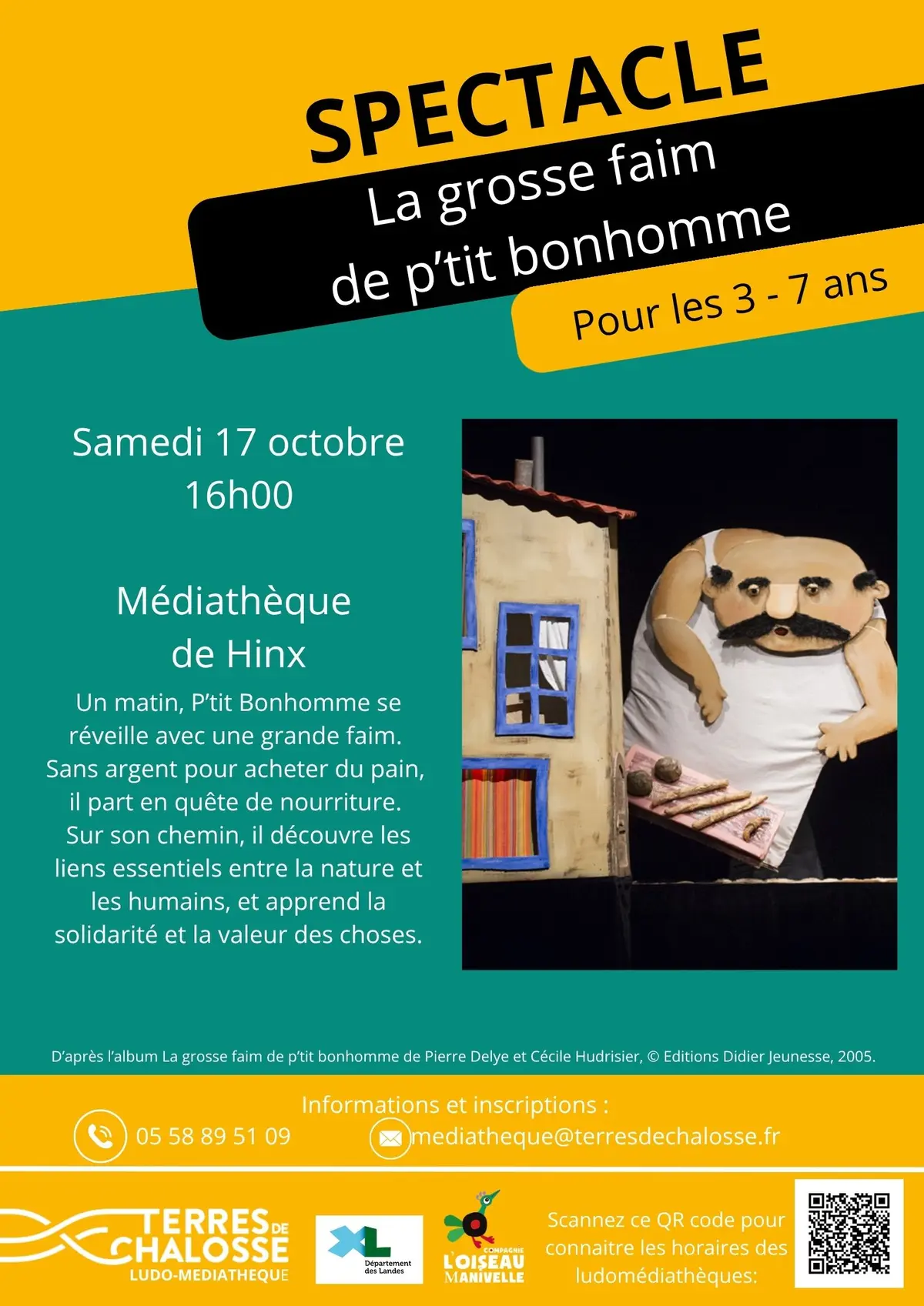 Spectacle La grosse faim de p'tit bonhomme