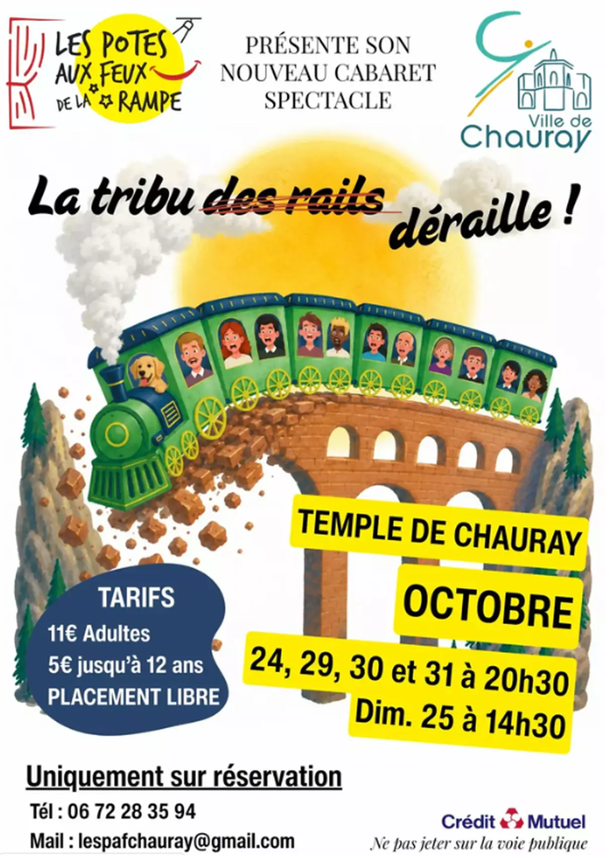Spectacle :  La tribu déraille  à Niort