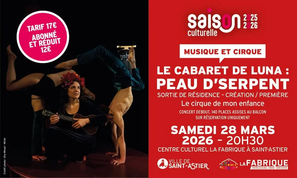 Spectacle Le Cabaret de Luna : peau d'serpent