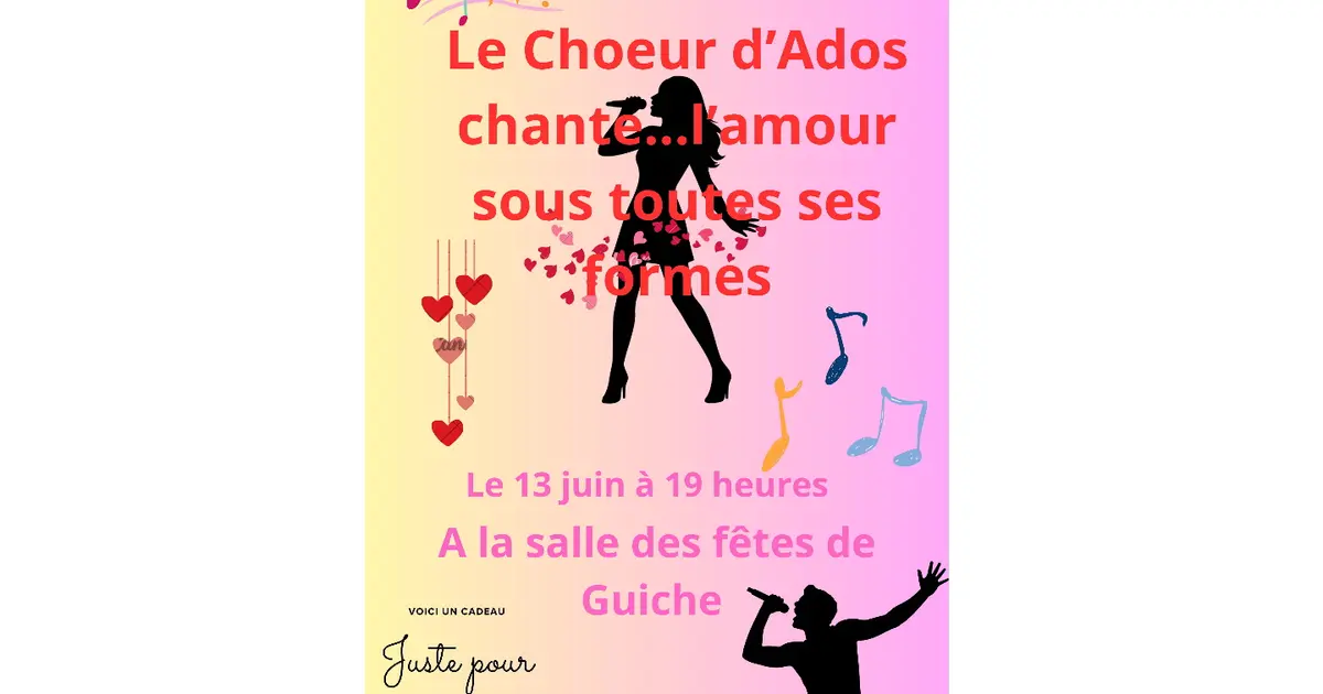 Spectacle Le Choeur d'ados chante l'amour
