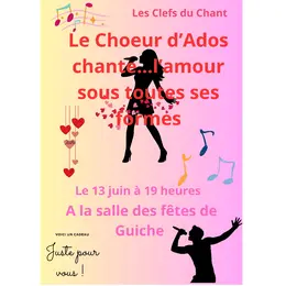 Spectacle Le Choeur d'ados chante l'amour