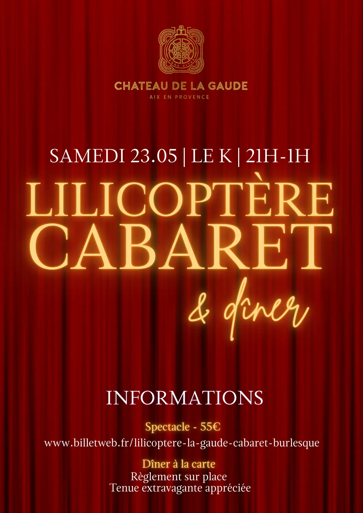Spectacle : Le Lilicoptère Cabaret