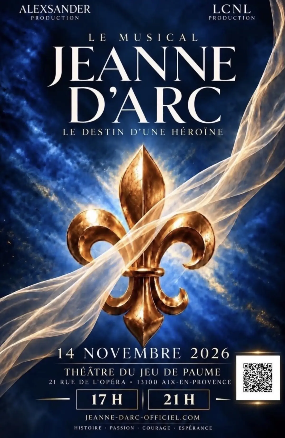 Spectacle - Le musical Jeanne d'Arc, le destin d'une héroïne