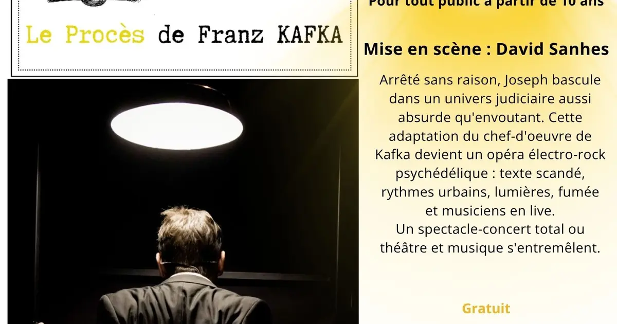 Spectacle " Le Procès" de Franz Kafka -Cie Théâtre des deux mains