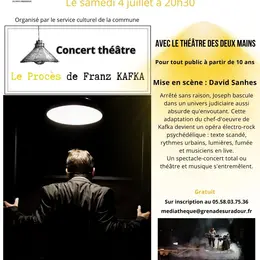 Spectacle  Le Procès de Franz Kafka -Cie Théâtre des deux mains