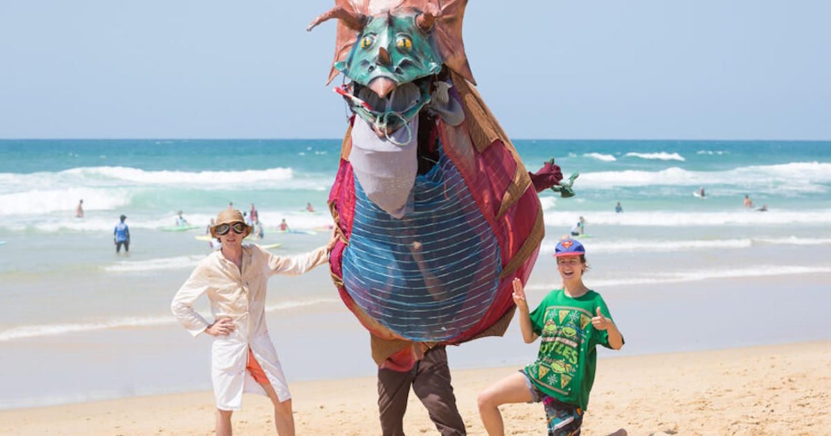 Spectacle - Le triselectops aime sa plage