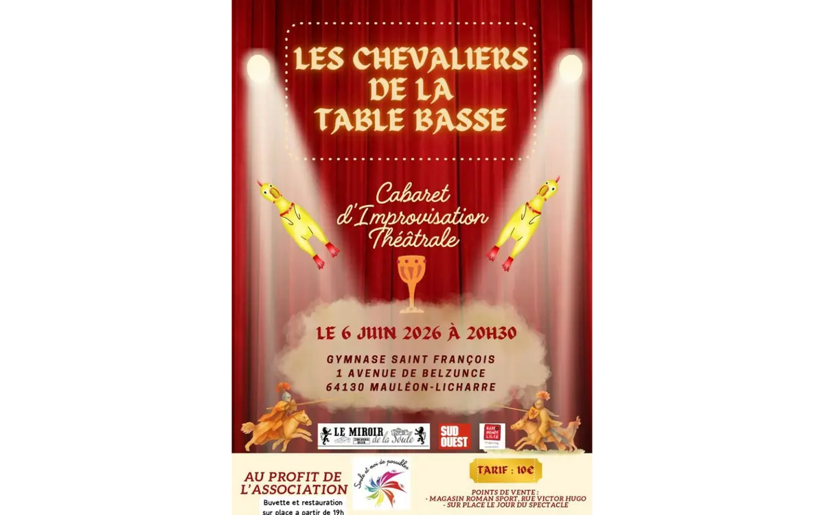 Spectacle : les chevaliers de la table basse