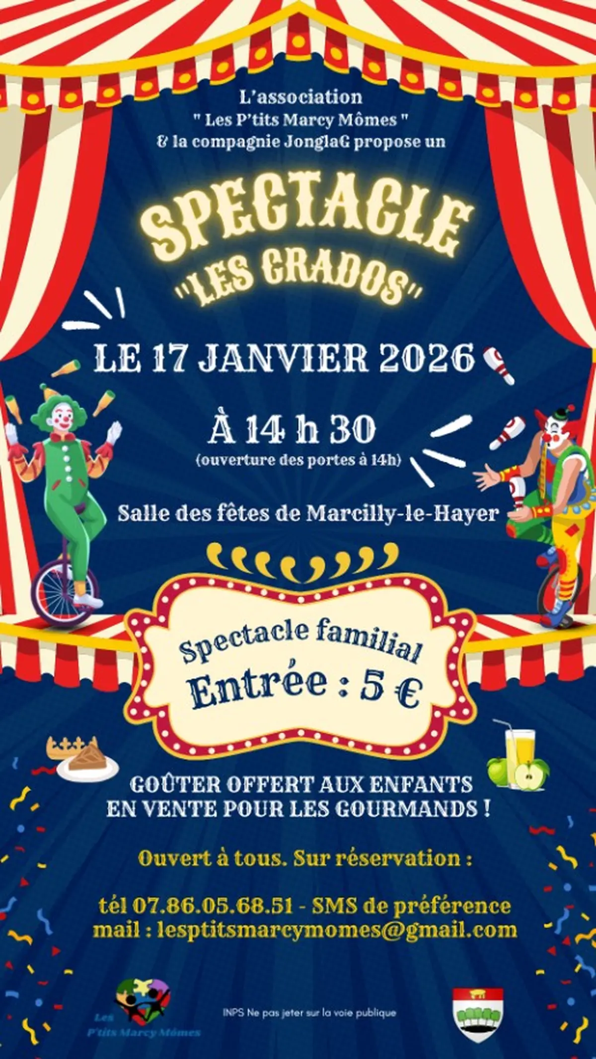 Spectacle Les Grands à Marcilly-le-Hayer