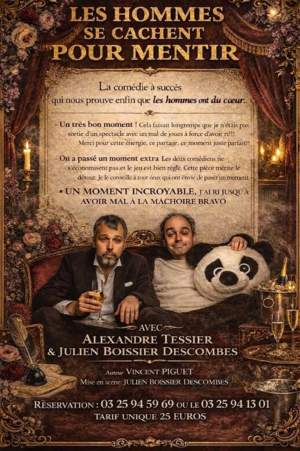Spectacle - Les hommes se cachent pour mentir