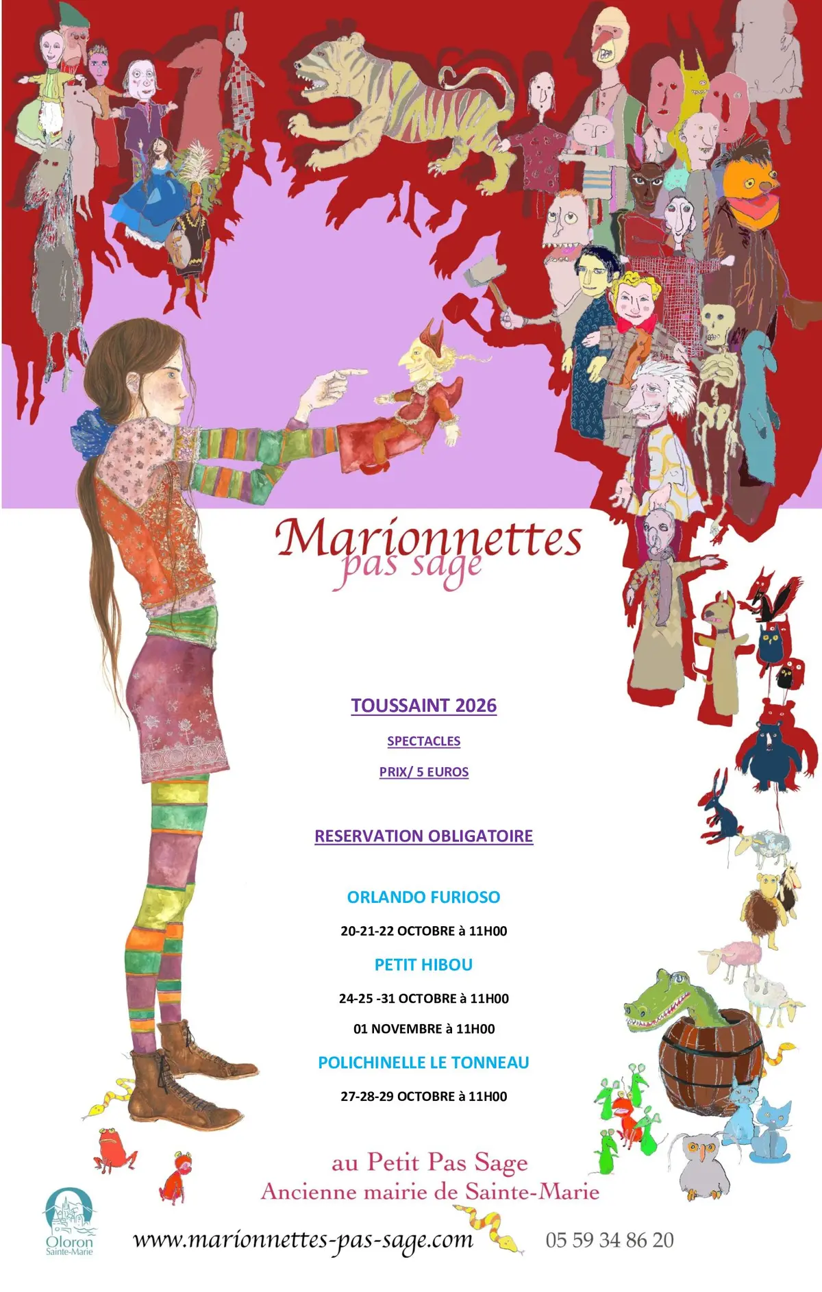 Spectacle Marionnettes Pas Sage Petit hibou 