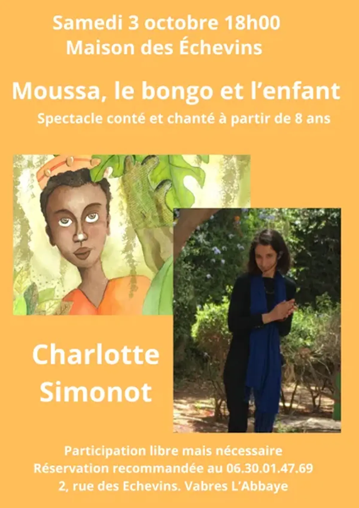 Spectacle : Moussa, le bongo et l'enfant
