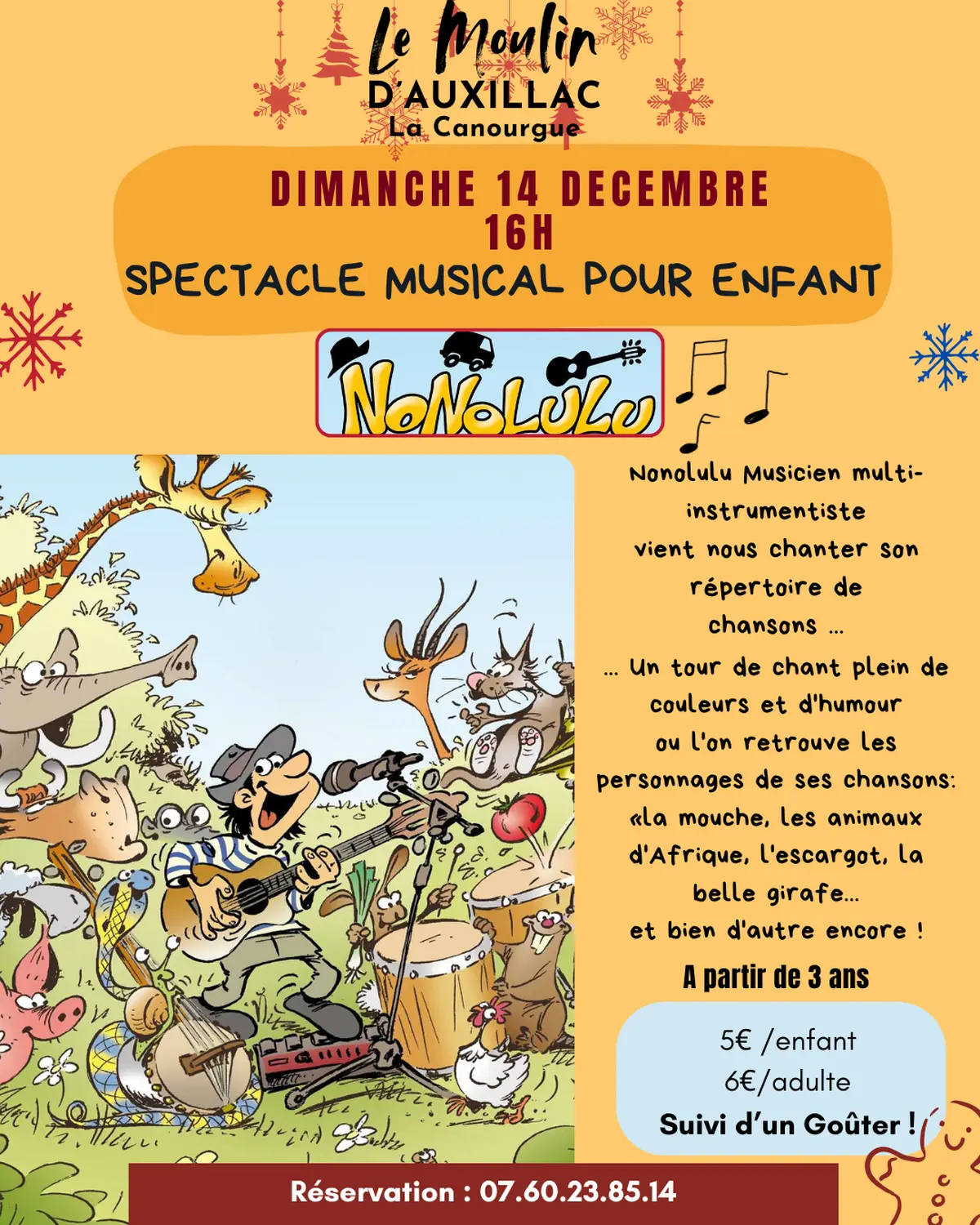 Spectacle Musical Au Moulin D'Auxillac : Nonolulu