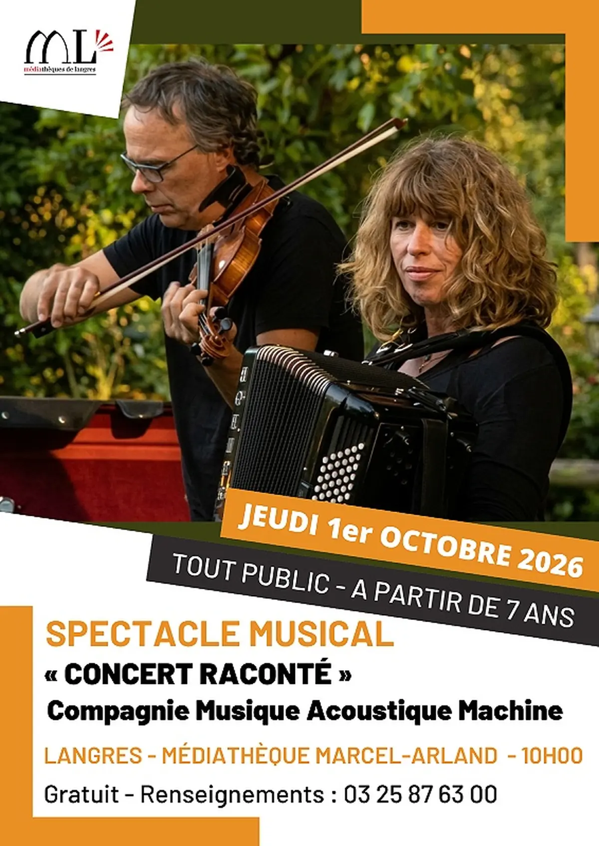 Spectacle musical Concert raconté