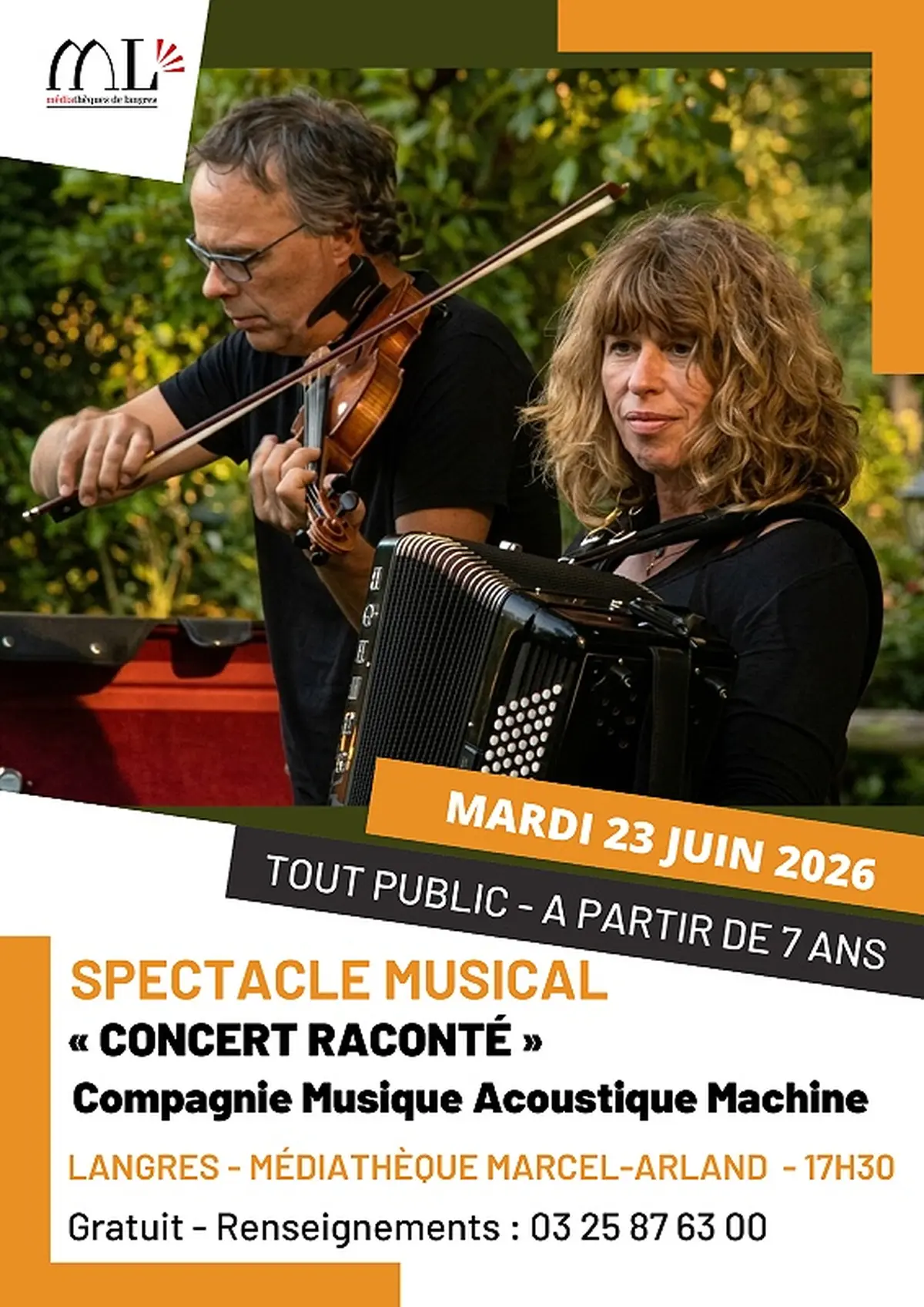 Spectacle musical Concert raconté
