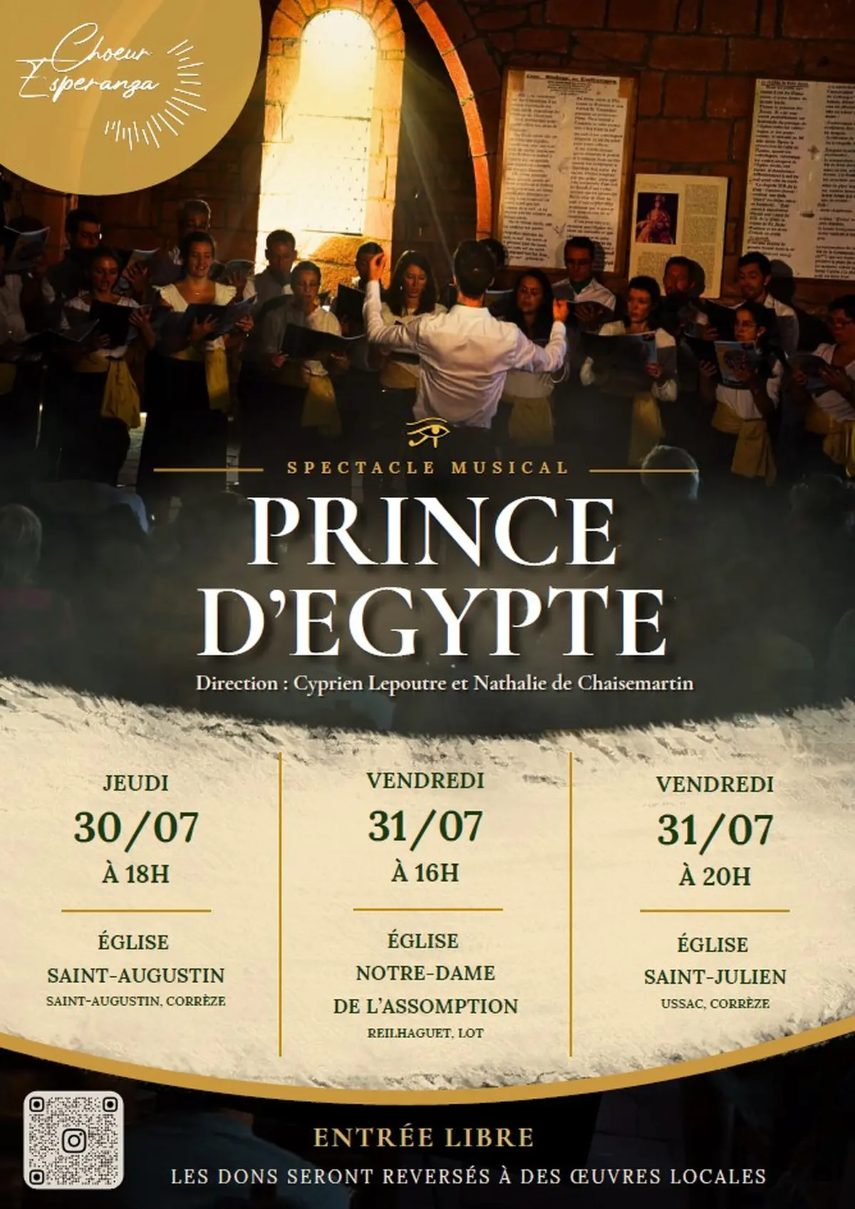 Spectacle musical Prince d'Egypte