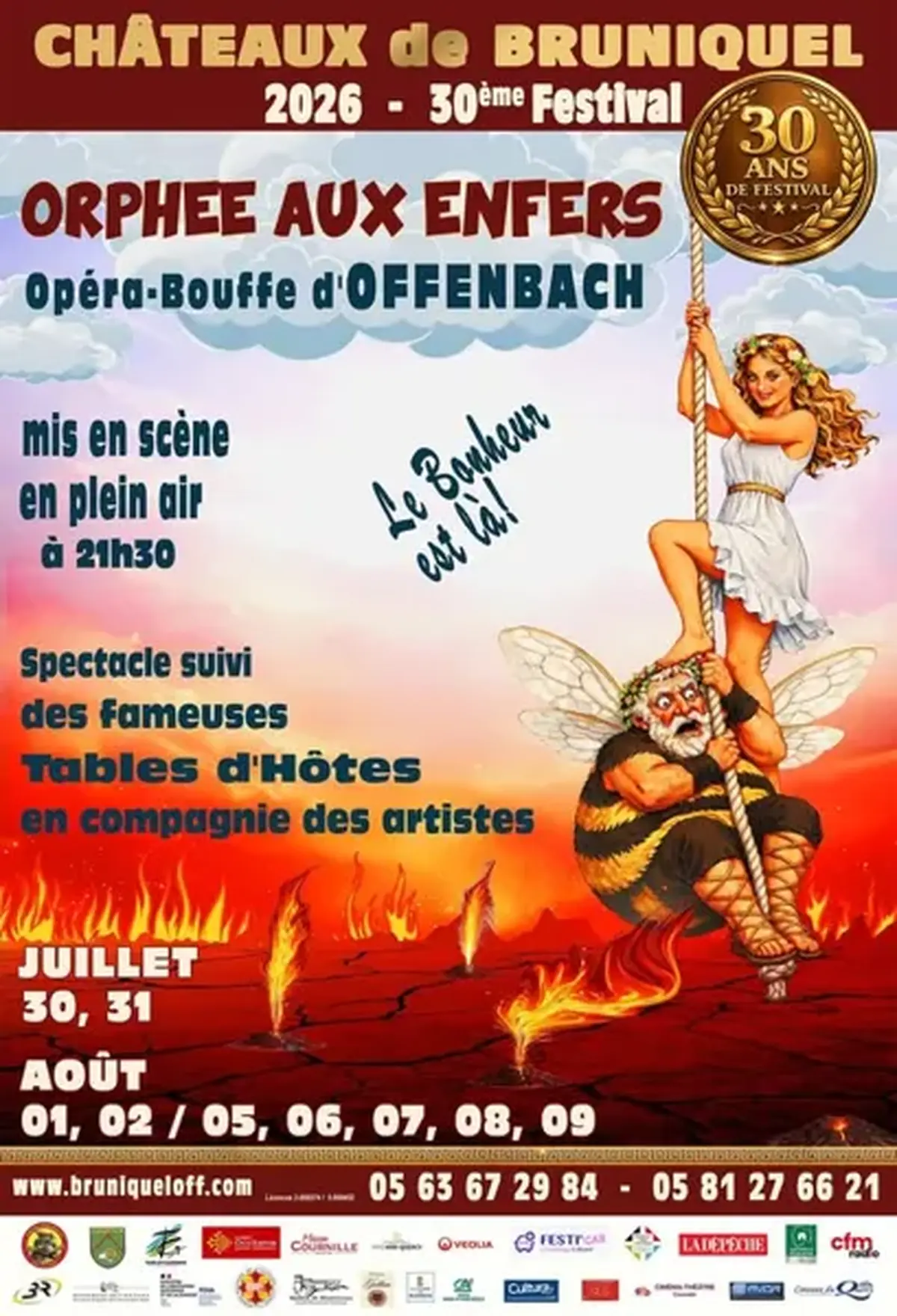 Spectacle - Orphée aux enfers, Opéra-Bouffe d'Offenbach