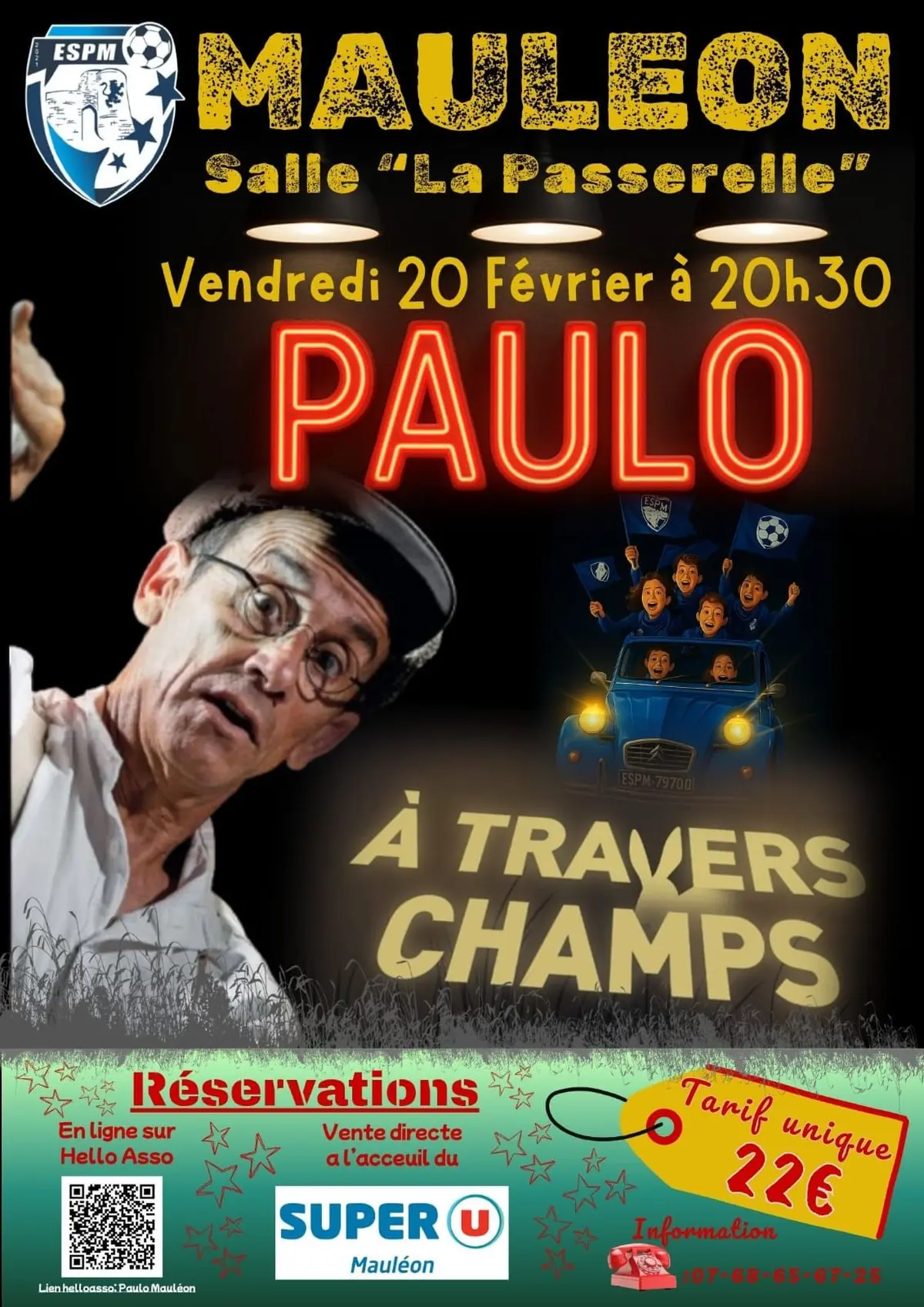 Spectacle - Paulo à travers champs