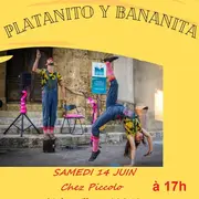 Spectacle Platanito y Bananita chez Piccolo à Vabre-Tizac