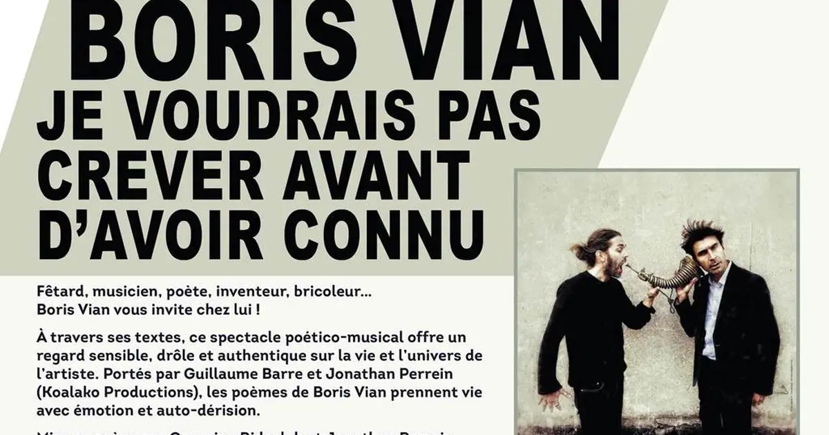 Spectacle poético-musical - Boris Vian