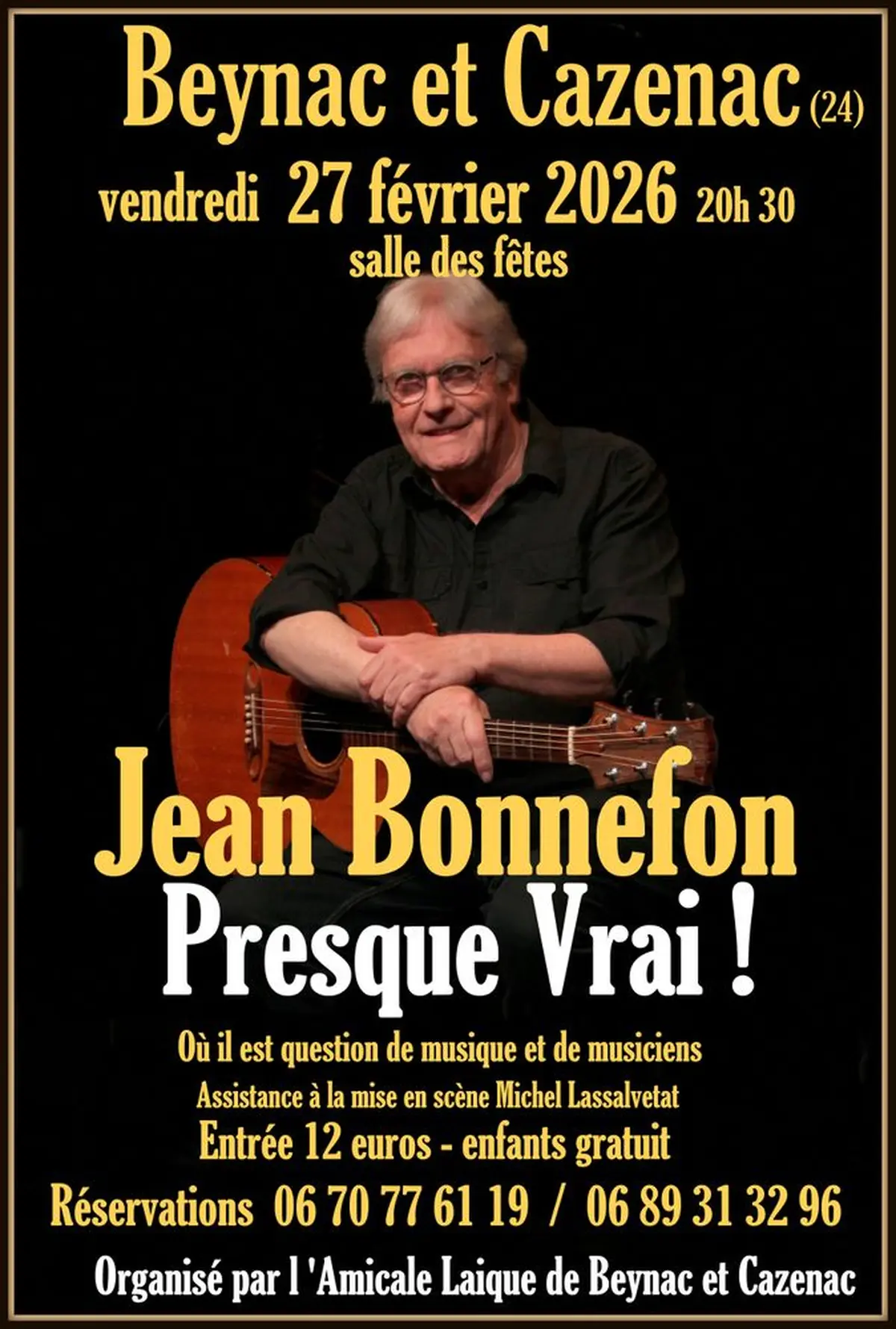 Spectacle  Presque Vrai avec Jean Bonnefon