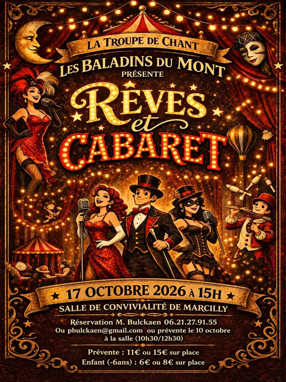 Spectacle Rêves et cabaret