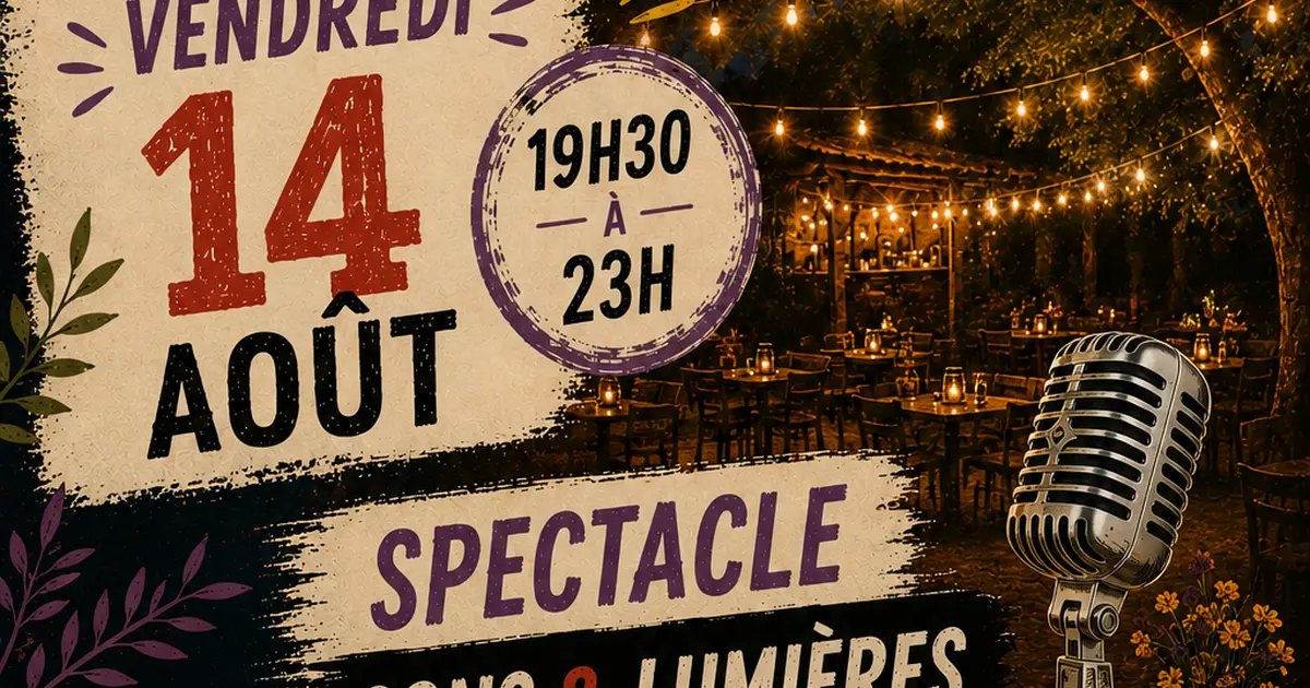 Spectacle Sons et Lumières au Restaurant Tartarin