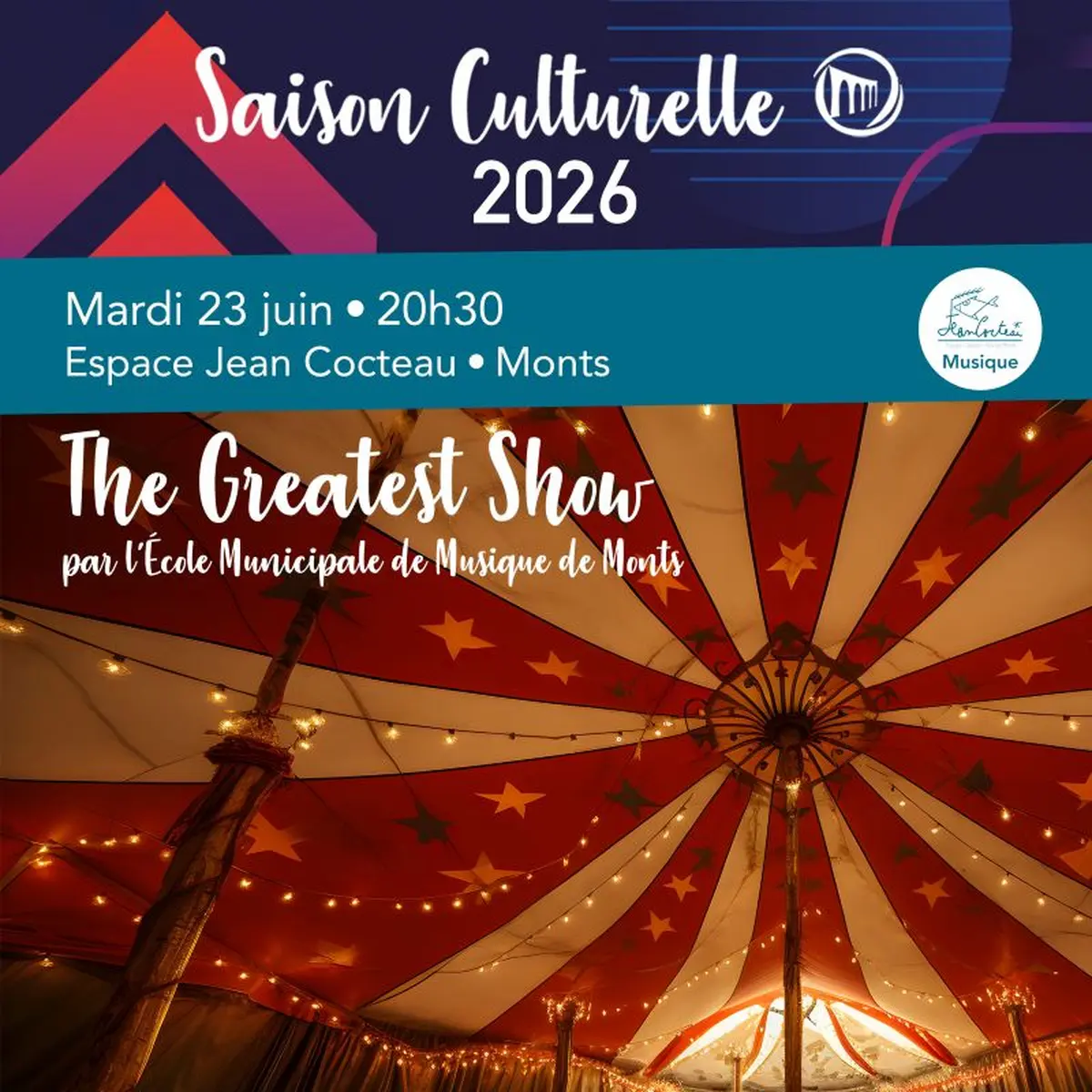 Spectacle The Greatest Showman par l'École Municipale de Musique