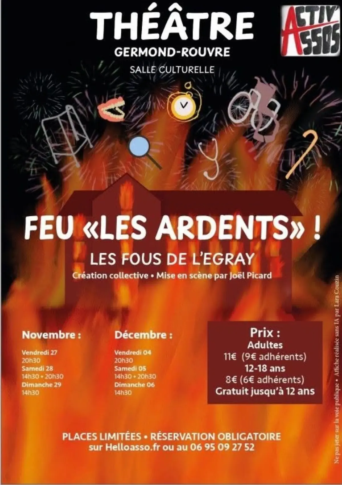 Spectacle théâtre : Feu  Les Ardentes  ! à Germond-Rouvre