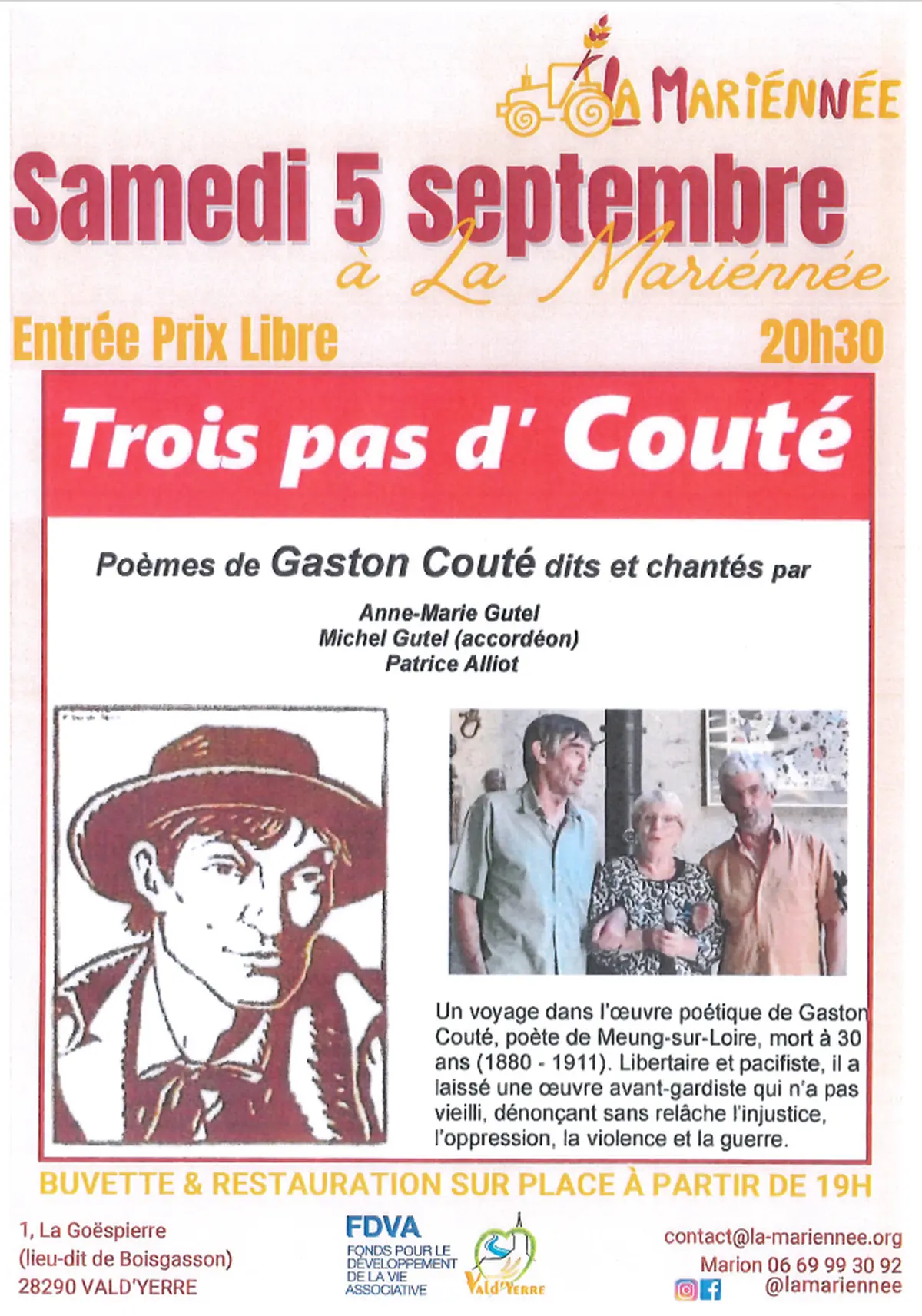Spectacle - Trois Pas d'Couté
