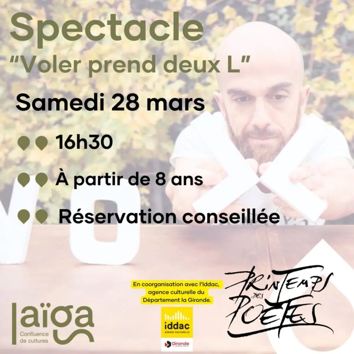 Spectacle Voler prend deux L