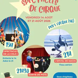 Spectacles de cirque au camping les Vignes