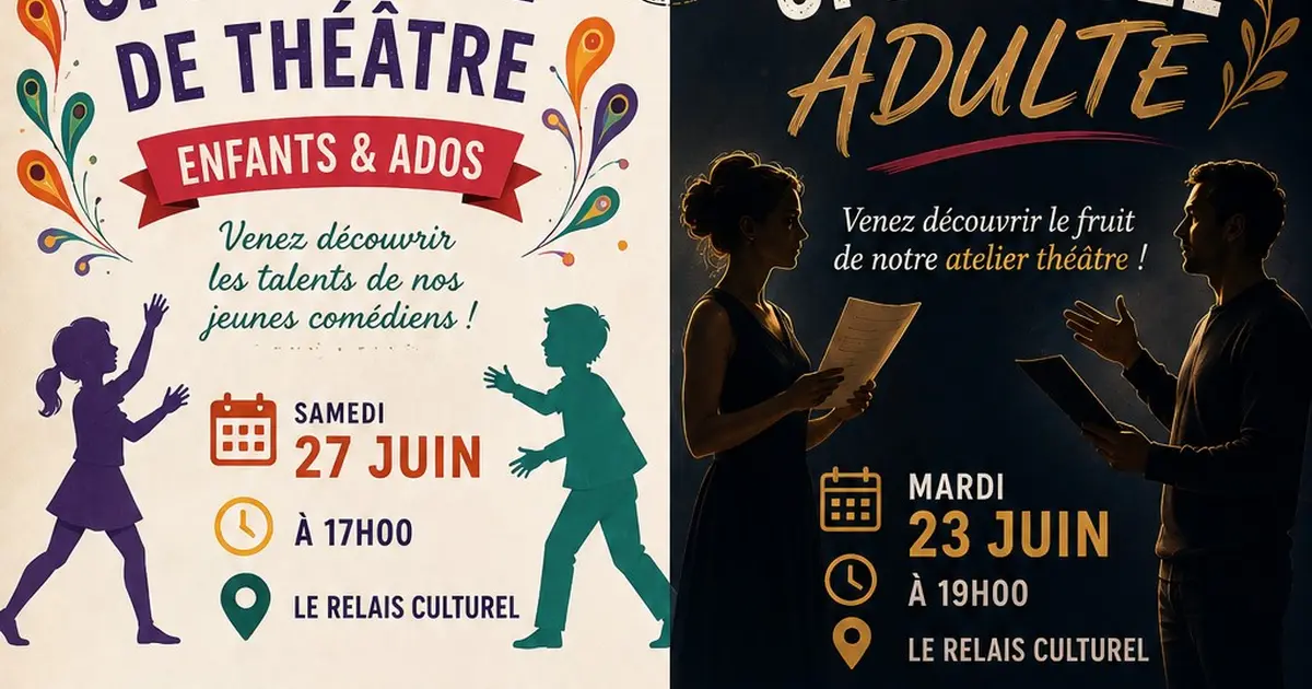 Spectacles de théâtre par l’association Théâtre and Co "