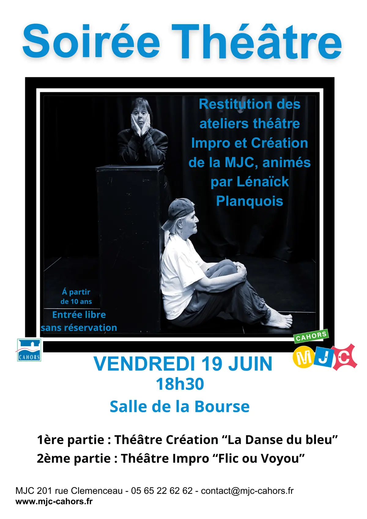 Spectacles des ateliers théâtre de la MJC
