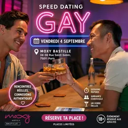 Speed dating GAY  Répartition par tranches d'âge (Paris 11)